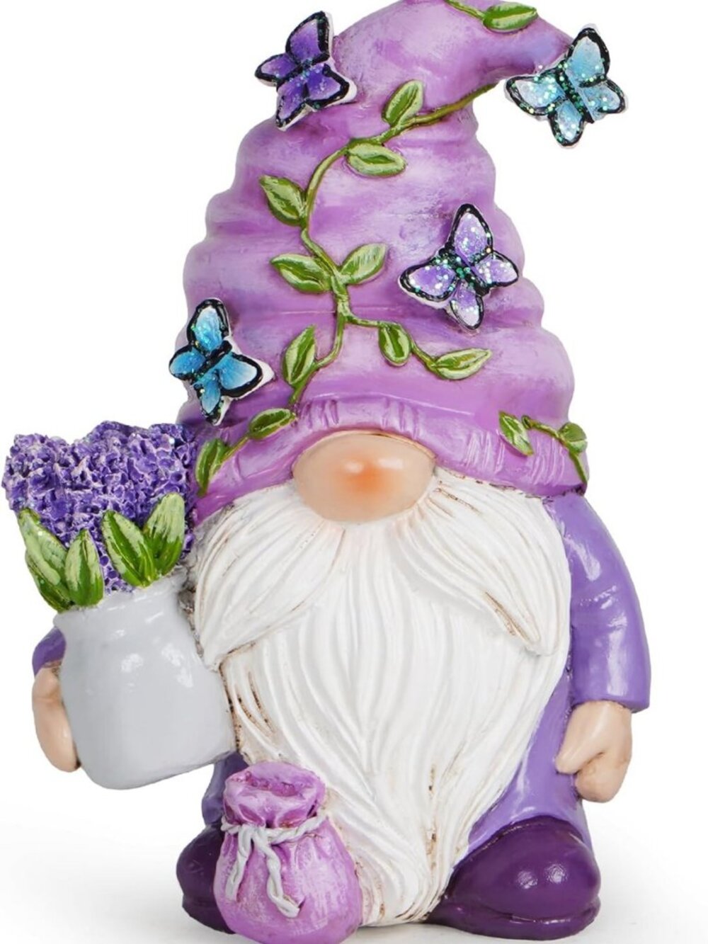 Charming Lavender Gnome Figurine - Purple Fragrance Home Decor Gift for Spring
